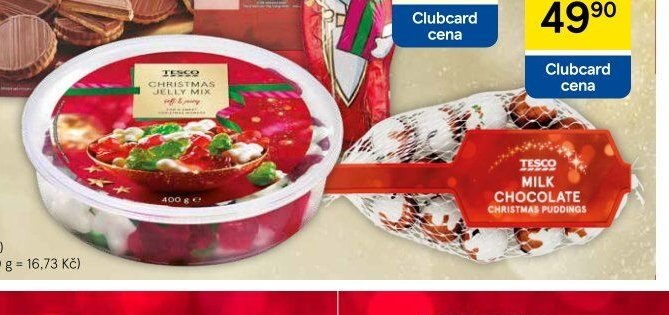 Tesco Vánoční želé