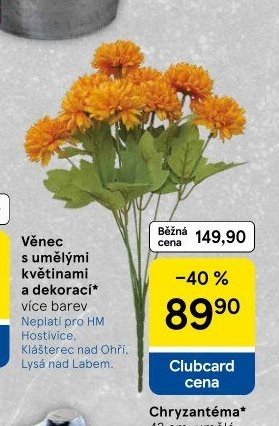 Chryzantéma umělá