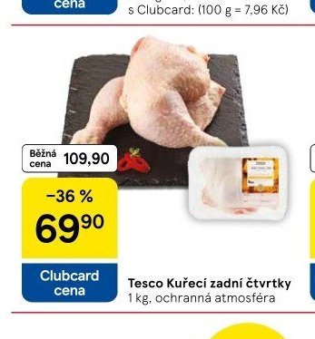 Tesco Kuřecí zadní čtvrtky