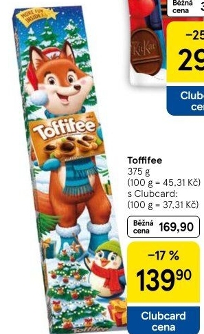 Bonboniéra vánoční edice Toffifee Storck