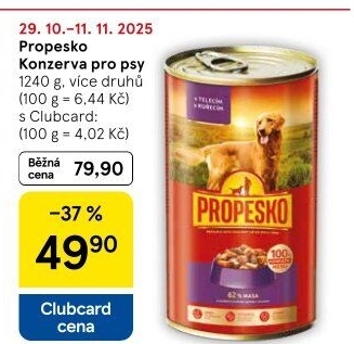 Konzerva pro psy Propesko
