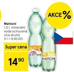 Ochucená voda Mattoni