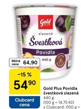 Povidla Gold Plus