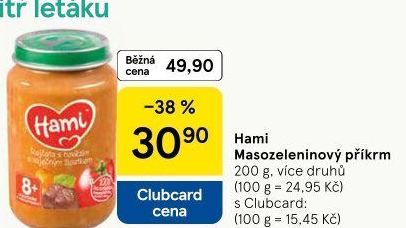 Příkrm masozeleninový Hami