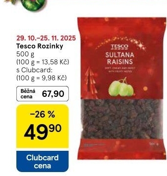 Rozinky Tesco
