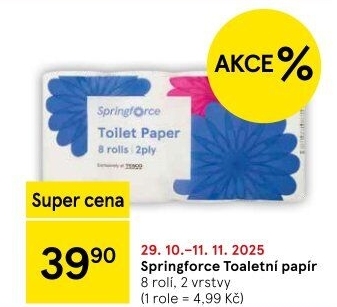 Toaletní papír 2vrstvý Springforce