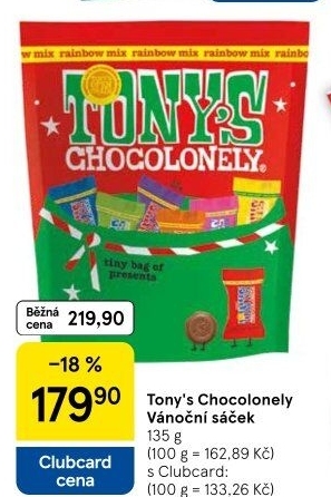 Vánoční balíček Tony’s Chocolonely