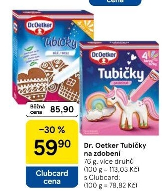 Zdobicí tubičky Dr. Oetker