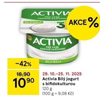 Bílý jogurt Activia Danone