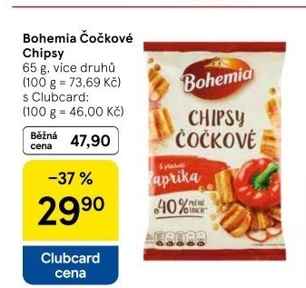 Čočkové chipsy Bohemia Chips