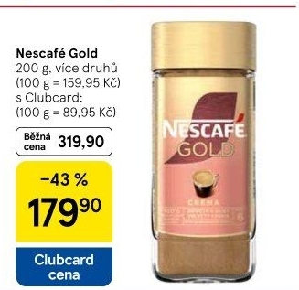 Instantní kávy Nescafé Gold