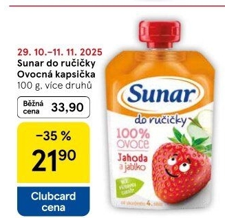 Kapsička do ručičky Ovocný příkrm Sunar