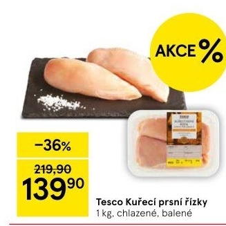 Kuřecí prsní řízky Tesco