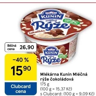 Mléčná rýže Mlékárna Kunín