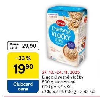 Ovesné vločky Emco