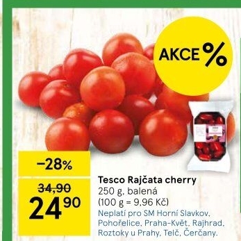 Rajčata cherry Tesco