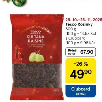 Rozinky Tesco