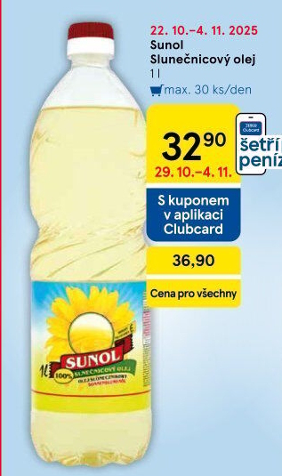 Slunečnicový olej Sunol