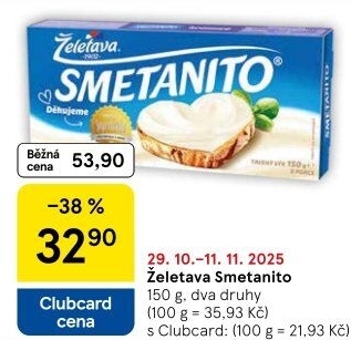 Sýr tavený Smetanito Želetava