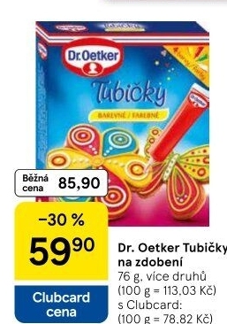 Zdobicí tubičky Dr. Oetker