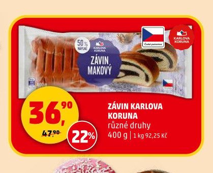 ZÁVIN KARLOVA KORUNA