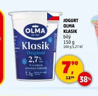 Olma Jogurt Klasik bílý 150g