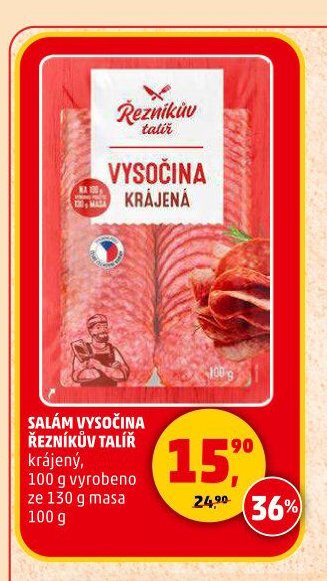 SALÁM VYSOČINA ŘEZNÍKŮV TALÍŘ krájený