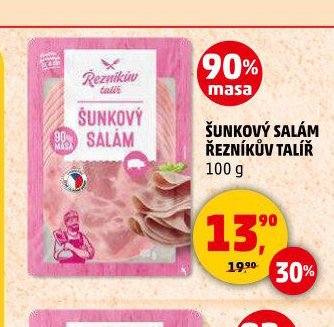 ŠUNKOVÝ SALÁM ŘEZNÍKŮV TALÍŘ