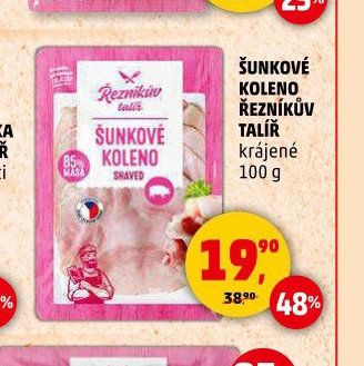 ŠUNKOVÉ KOLENO ŘEZNÍKŮV TALÍŘ krájené