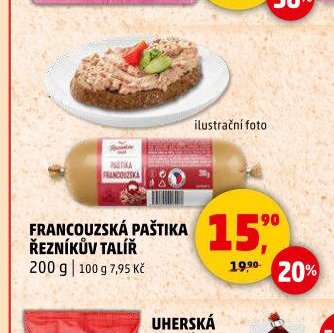 FRANCOUZSKÁ PAŠTIKA ŘEZNÍKŮV TALÍŘ