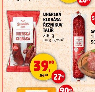 UHERSKÁ KLOBÁSA ŘEZNÍKŮV TALÍŘ