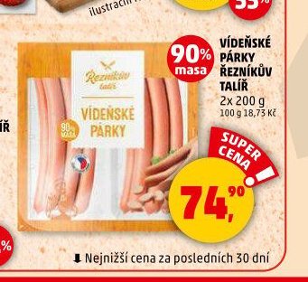 VÍDEŇSKÉ PÁRKY ŘEZNÍKŮV TALÍŘ