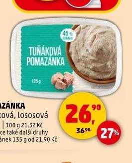 Pomazánka tuňáková, lososová 125 g