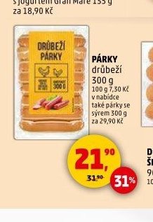 Párky drůbeží 300 g