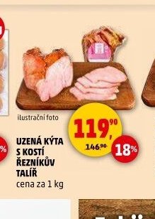 Uzená kýta s kostí Řezníkův talíř