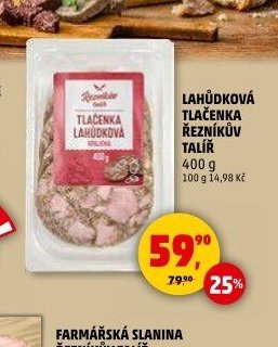 Tlačenka lahůdková Řezníkův talíř 400 g