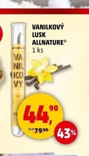 VANILKOVÝ LUSK ALLNATURE