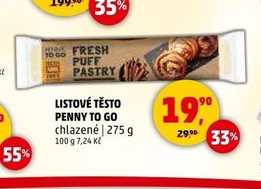 LISTOVÉ TĚSTO PENNY TO GO