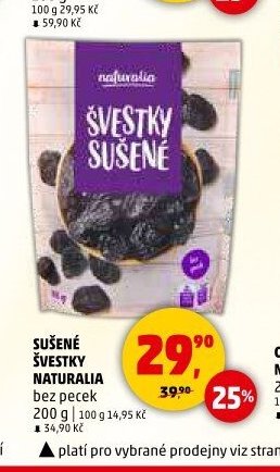 SUŠENÉ ŠVESTKY NATURALIA