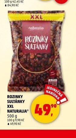 ROZINKY SULTÁNKY XXL NATURALIA