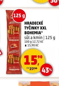 HRADECKÉ TYČINKY XXL BOHEMIA