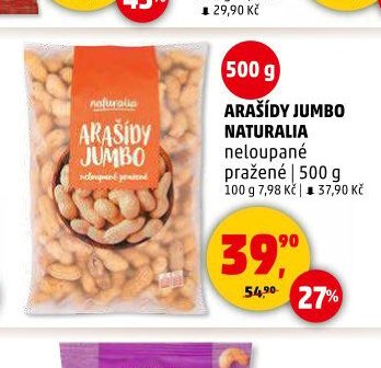 ARAŠÍDY JUMBO NATURALIA