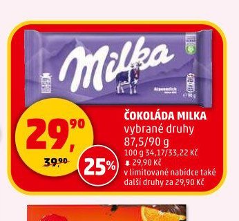 ČOKOLÁDA MILKA