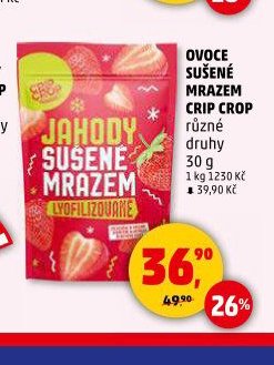 OVOCE SUŠENÉ MRAZEM CRIP CROP