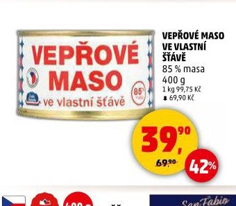 Vepřové maso ve vlastní šťávě