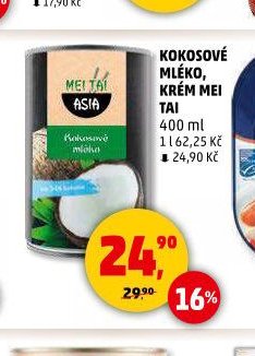 Kokosové mléko, krém Mei Tai
