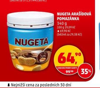 Nugeta arašídová pomazánka