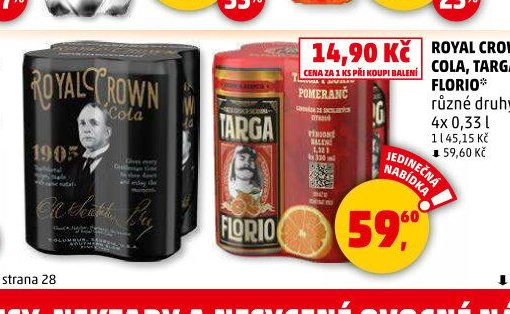ROYAL CROWN COLA, TARGA FLORIO