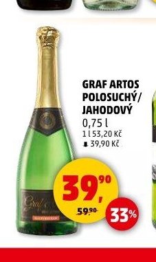 Graf Artos polosuchý / jahodový