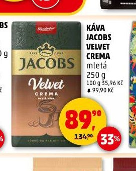 KÁVA JACOBS VELVET CREMA